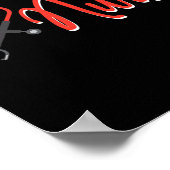 Dialyse Nurse Geschenke für Techniker Herz Nephrol Poster (Ecke)