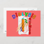 Dialyse Nurse Geschenke Postkarte (Vorne/Hinten)
