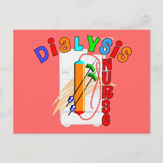 Dialyse Nurse Geschenke Postkarte (Vorderseite)