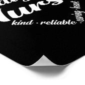 Dialyse Nurse Herz Word Cloud Poster (Ecke)