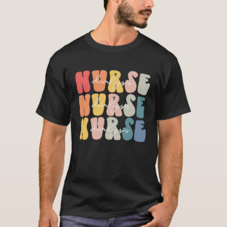 Dialyse Nurse Life Groovy Dialysis Nurse Week T-Shirt