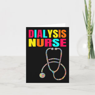 Dialyse Nurse Nephrologie Nierenerkrankung Kranken Karte