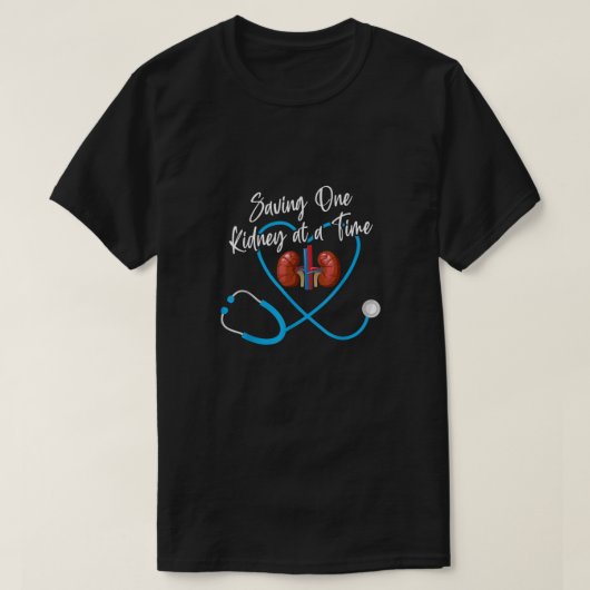 Dialyse Nurse Nephrologie Nierenerkrankung T-Shirt (Design vorne)