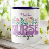 Dialyse Nurse Nephrologie Personalisiert Zweifarbige Tasse
