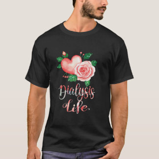 Dialyse Nurse Nierentransplantation Nephrologie Bl T-Shirt