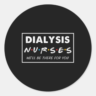 Dialyse Nurse Runder Aufkleber