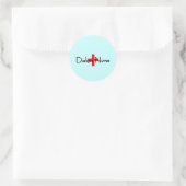 Dialyse Nurse Runder Aufkleber (Tasche)