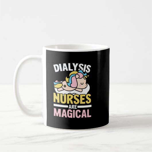 Dialyse Nurse sind magische Nierenerkrankung Einho Kaffeetasse (Links)