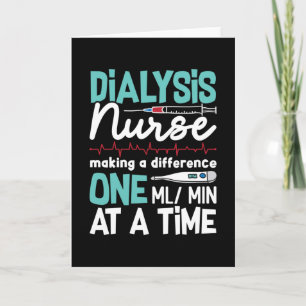 Dialyse Nurse Technician Nephrologie Dialyse Tech Karte