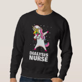 Dialyse Nurse Unicorn Sweatshirt (Vorderseite)
