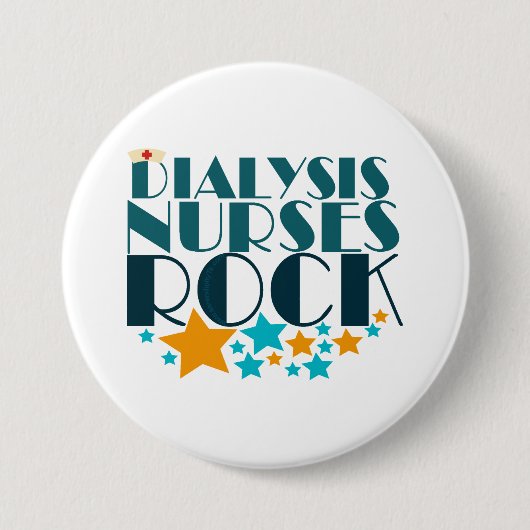 Dialyse Nurses Rock Button (Vorderseite)