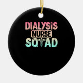 Dialyse Nursquad Niedlich Dialyse Nieren nähren Keramik Ornament (Vorne)