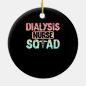 Dialyse Nursquad Niedlich Dialyse Nieren nähren Keramik Ornament (Hinten)