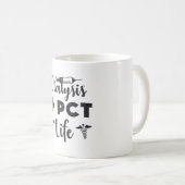Dialyse + PCT Lebensdialyse Technischer Pflegetech Kaffeetasse (VorderseiteRechts)