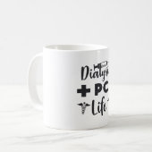 Dialyse + PCT Lebensdialyse Technischer Pflegetech Kaffeetasse (Vorderseite Links)