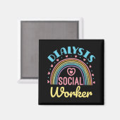 Dialyse Social Worker Renal LCSW Magnet (Vorderseite/Rückseite)