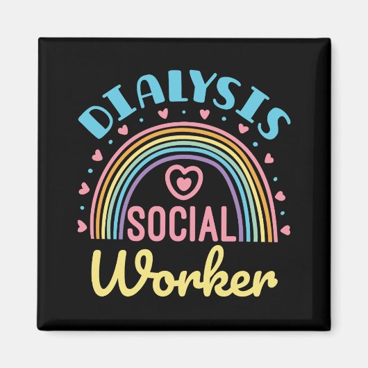 Dialyse Social Worker Renal LCSW Magnet (Vorne)