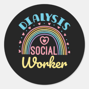 Dialyse Social Worker Renal LCSW Runder Aufkleber