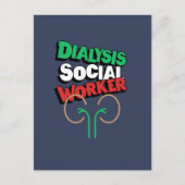 Dialyse Sozialarbeiter Postkarte (Vorderseite)