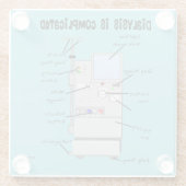 Dialyse-Spaß Glasuntersetzer (Rückseite)