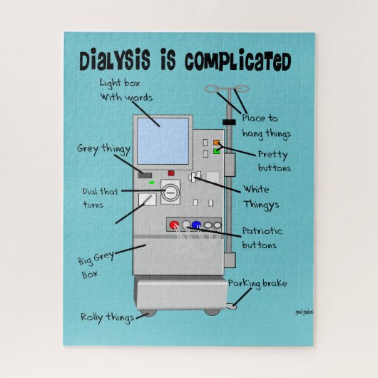 Dialyse Spaß Pillow Puzzle (Vertikal)