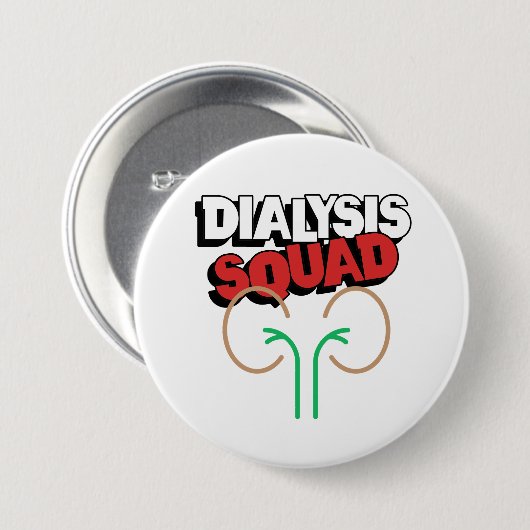 Dialyse Squad Button (Vorne & Hinten)