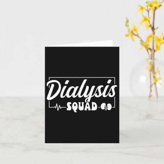 Dialyse Squad Dialyse Technician Nurie Karte (Gelbe Blume)