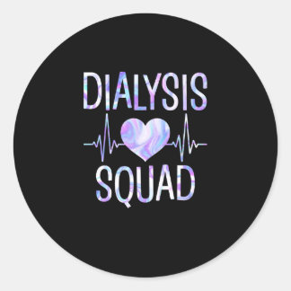 Dialyse Squad - Funny Nephrologie Hämodialyse Runder Aufkleber