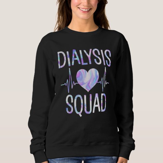 Dialyse Squad Funny Nephrologie Hämodialyse Tech Sweatshirt (Vorderseite)