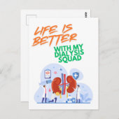 Dialyse Squad Postkarte (Vorne/Hinten)