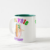 Dialyse T - Shirt und Geschenke Zweifarbige Tasse (Vorderseite Links)