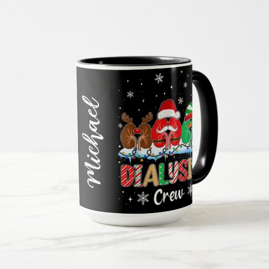 Dialyse-Team-Weihnachten Tasse (VorderseiteRechts)