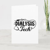 Dialyse Tech Dialysis Nurse Nephrologie Techniker Karte (Vorderseite)