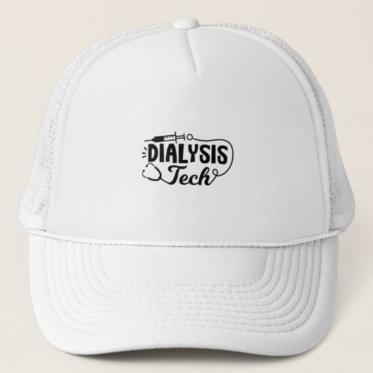Dialyse Tech Dialysis Nurse Nephrologie Techniker Truckerkappe (Vorderseite)