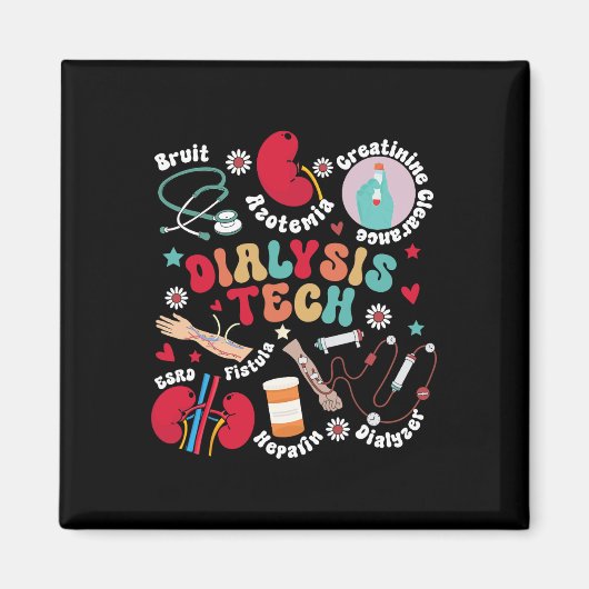 Dialyse Tech Dialysis Technician Apprecision Kid Magnet (Vorne)