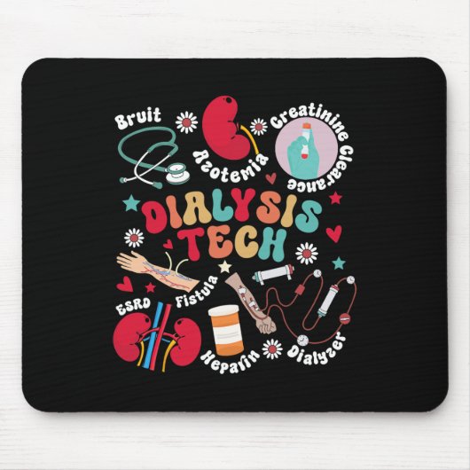 Dialyse Tech Dialysis Technician Apprecision Kid Mousepad (Vorne)