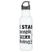 Dialyse Tech Ich halte Menschen für eine lebende K Edelstahlflasche (Vorderseite)