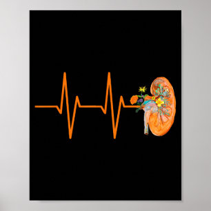 Dialyse Tech Nephrologie Krankenschwester Niere He Poster