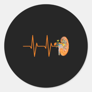 Dialyse Tech Nephrologie Krankenschwester Niere He Runder Aufkleber