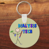 Dialyse Tech STICK MAN Design Schlüsselanhänger (Vorderseite)
