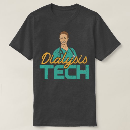 Dialyse Tech Techniker Niere Whispe T-Shirt (Design vorne)