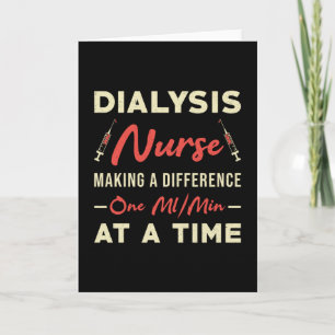 Dialyse Technician Nurse Nephrologie Dialysis Tech Karte