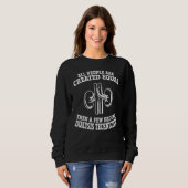 Dialyse-Techniker Bekleidung - Große Techniker De Sweatshirt (Vorne ganz)