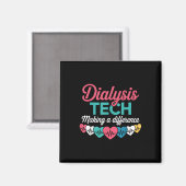 Dialyse-Techniker, der einen Unterschied macht Tec Magnet (Vorderseite/Rückseite)