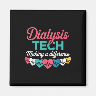 Dialyse-Techniker, der einen Unterschied macht Tec Magnet