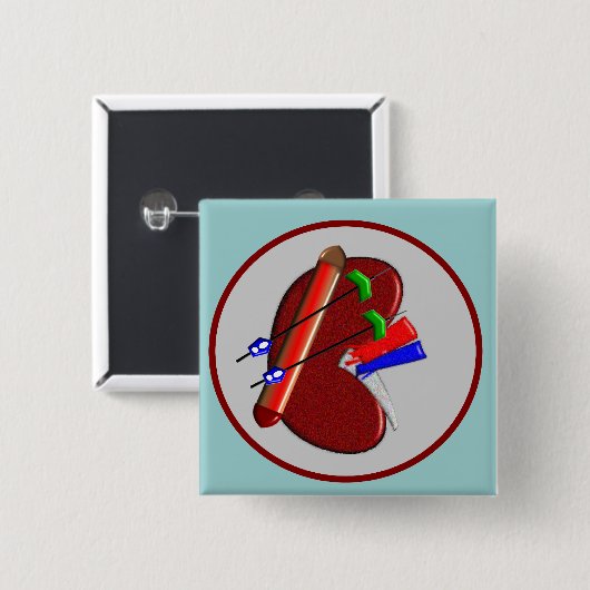 Dialyse und Nieren-Entwurfs-Geschenke Button (Vorne & Hinten)