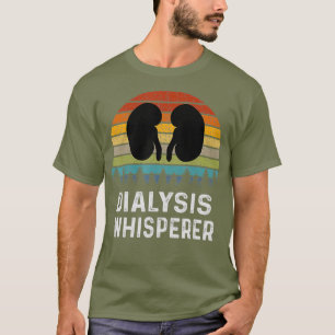 Dialyse Whisperer Nurse Retro Vintag T-Shirt