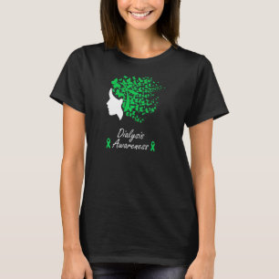 Dialysebewusstsein Frauen Schmetterlinge Haare  T-Shirt