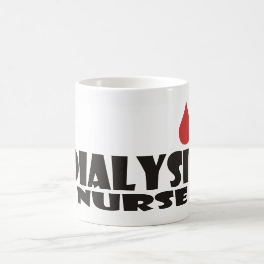 Dialysekrankenschwester-Blut-Tropfen Kaffeetasse (Mittel)