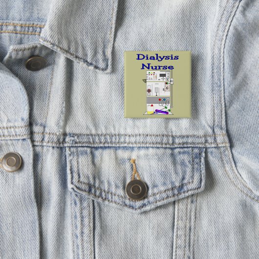 Dialysekrankenschwester-Geschenk-Einzigartiger Button (Beispiel)